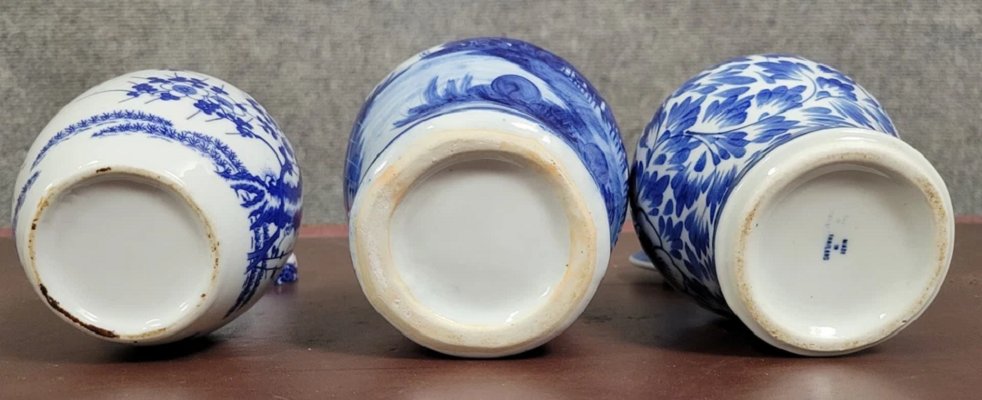 Asia 20th Century: Two Covered Vases And A Porcelain Ginger Jar-photo-2