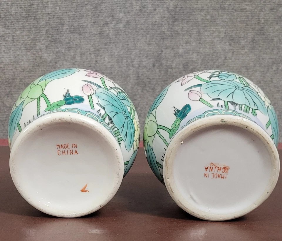 Asie XXeme : deux grandes potiches couvertes en porcelaine-photo-4