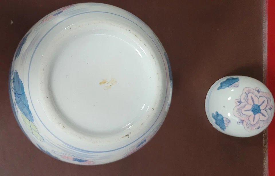 Asia 20th Century: Large Porcelain Ginger Jar-photo-4