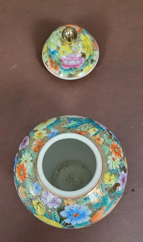 Asie XXeme :   grand pot couvert en porcelaine (ac)-photo-3
