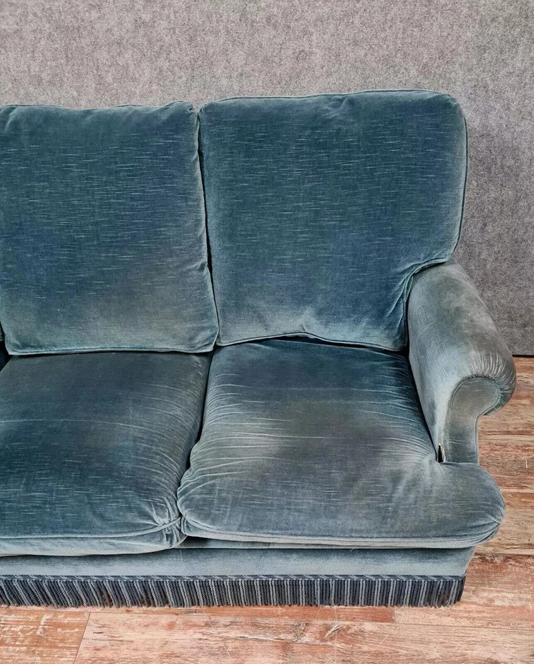 1970s Design By Jean Prevost: Toad Bench In Genoa Velvet-photo-2