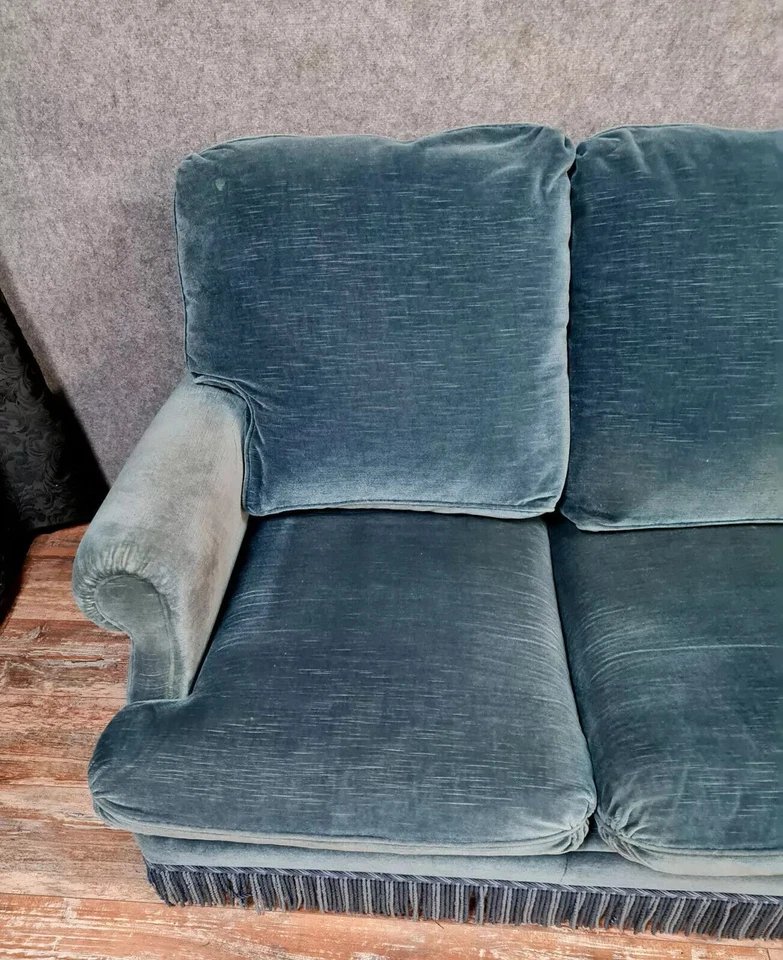 1970s Design By Jean Prevost: Toad Bench In Genoa Velvet-photo-3