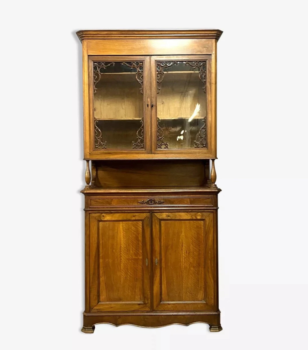 Buffet Bibliothèque époque Charles X en acajou vers 1820