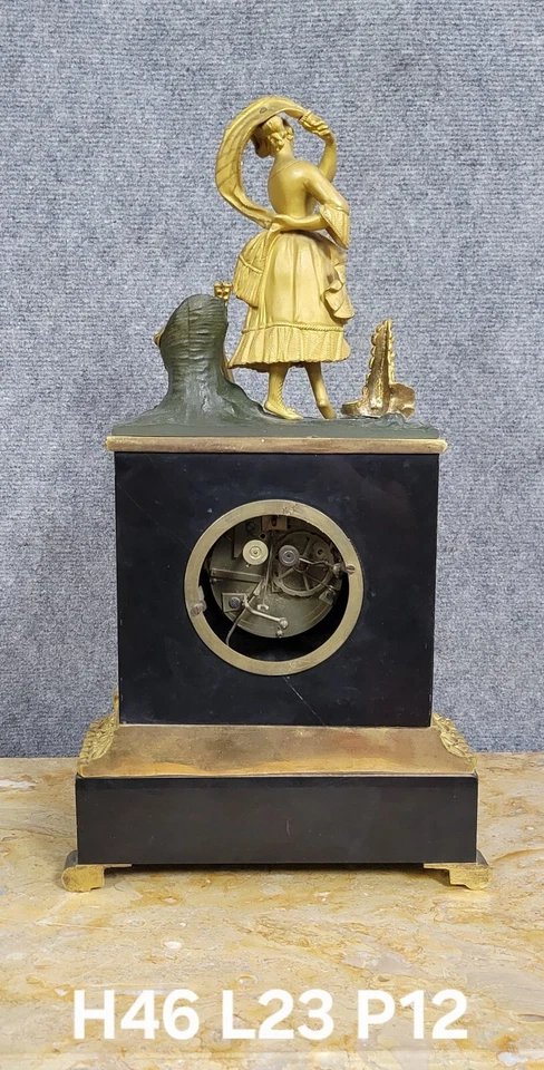 Napoleon III Period Marble And Bronze Clock Circa 1850-photo-4