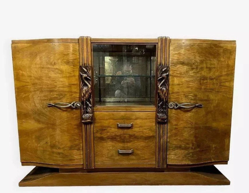 Enfilade époque art déco en bois clair vers 1930
