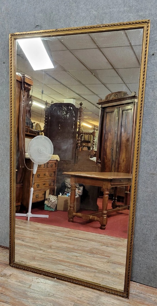 Louis XVI Style Mirror In Gilded Wood Circa 1850