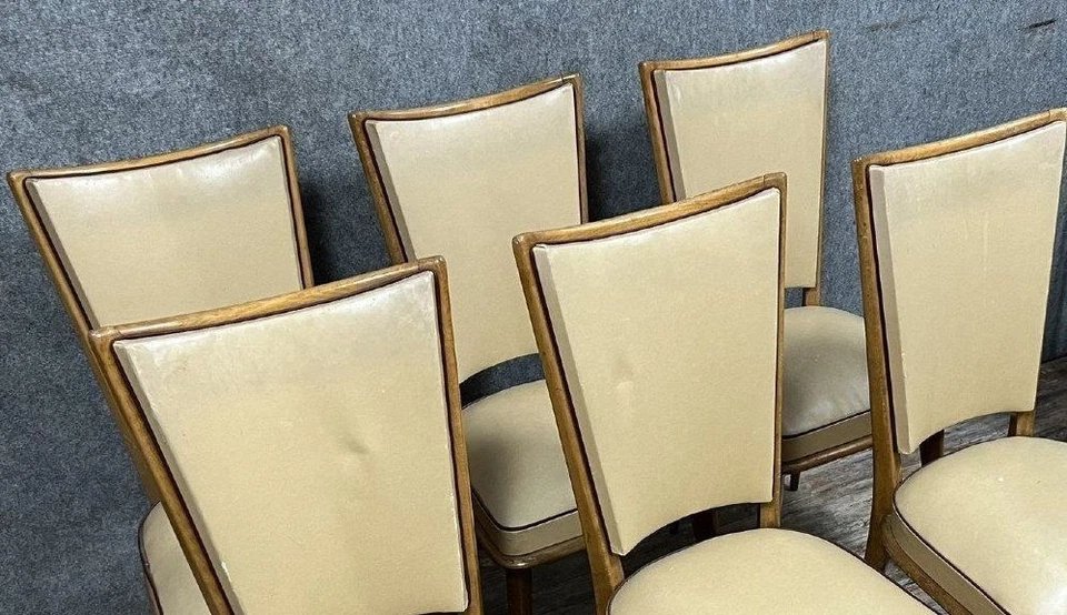 Série de 6 chaises vintage des années 1970-photo-2