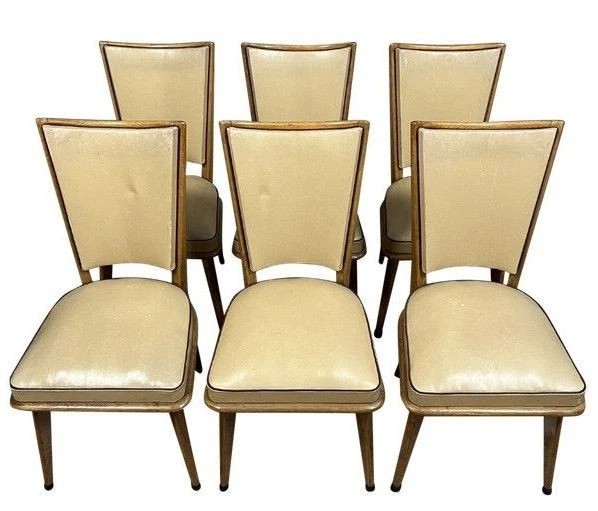 Série de 6 chaises vintage des années 1970