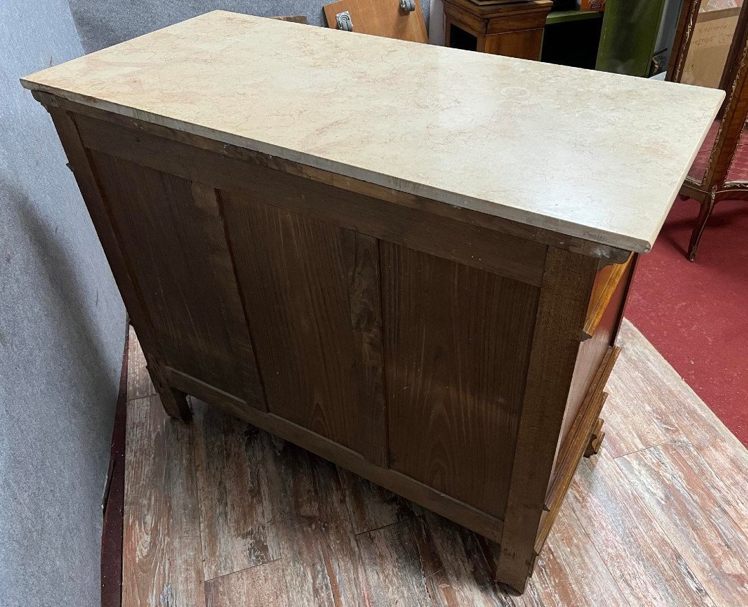 Napoleon III Period Chest Of Drawers In Walnut -photo-4