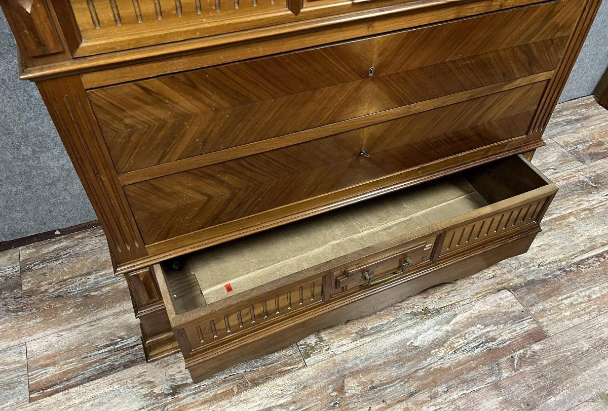 Napoleon III Period Chest Of Drawers In Walnut -photo-5