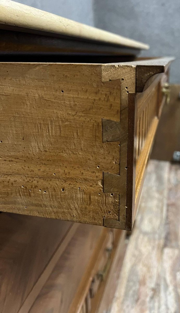 Napoleon III Period Chest Of Drawers In Walnut -photo-6