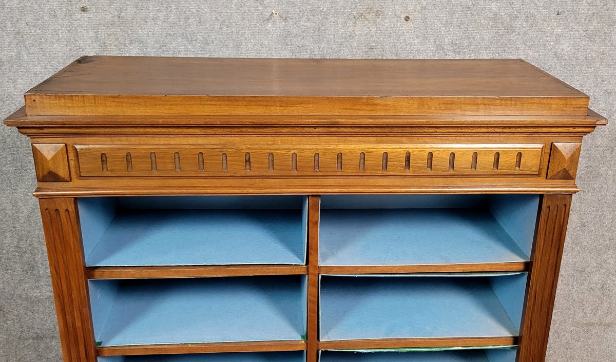 Meuble d'archivage pour notaire ou administration époque Napoléon III en noyer -photo-3