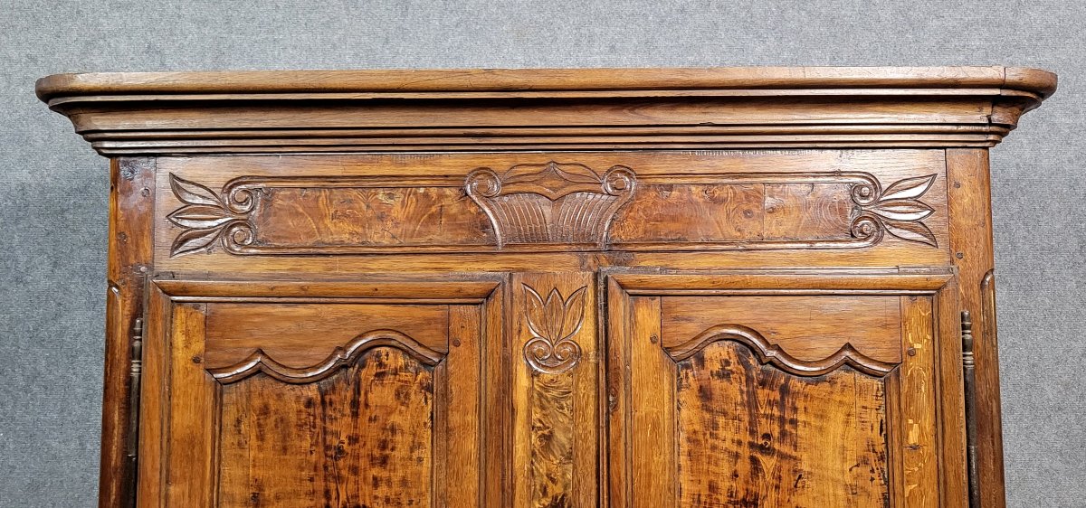 Louis XV Period Bressane Armoire In Walnut And Elm -photo-3