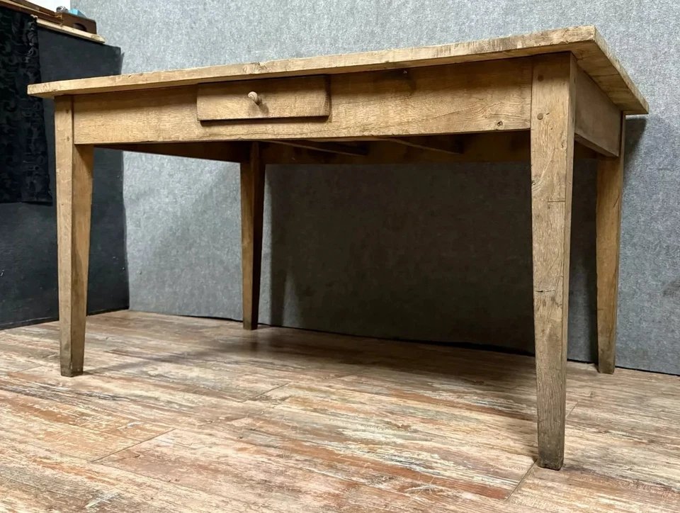 Louis XVI Period Desk In Stripped Wood Circa 1800-photo-3
