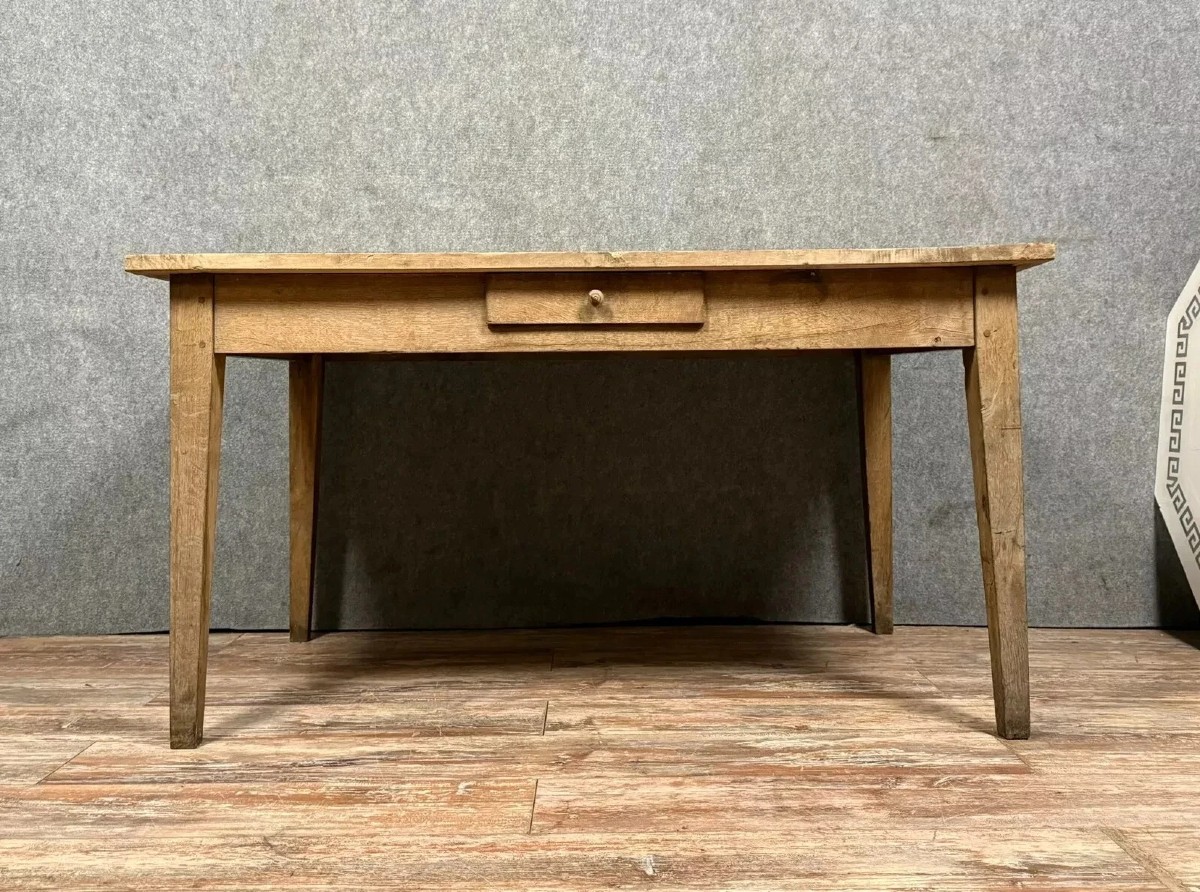 Louis XVI Period Desk In Stripped Wood Circa 1800