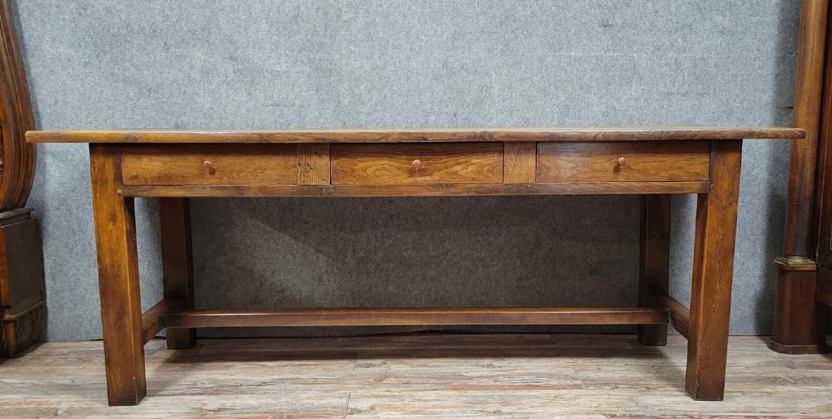 Table de ferme en chêne massif époque fin XIXème circa 1880