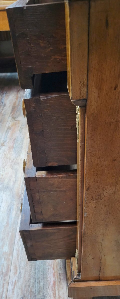 Commode de Dame époque Empire en noyer / début XIXeme  -photo-6