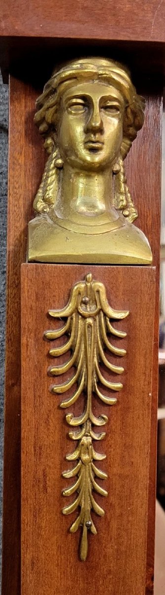 Very Large Empire Style Mirror From Egypt In Mahogany -photo-4