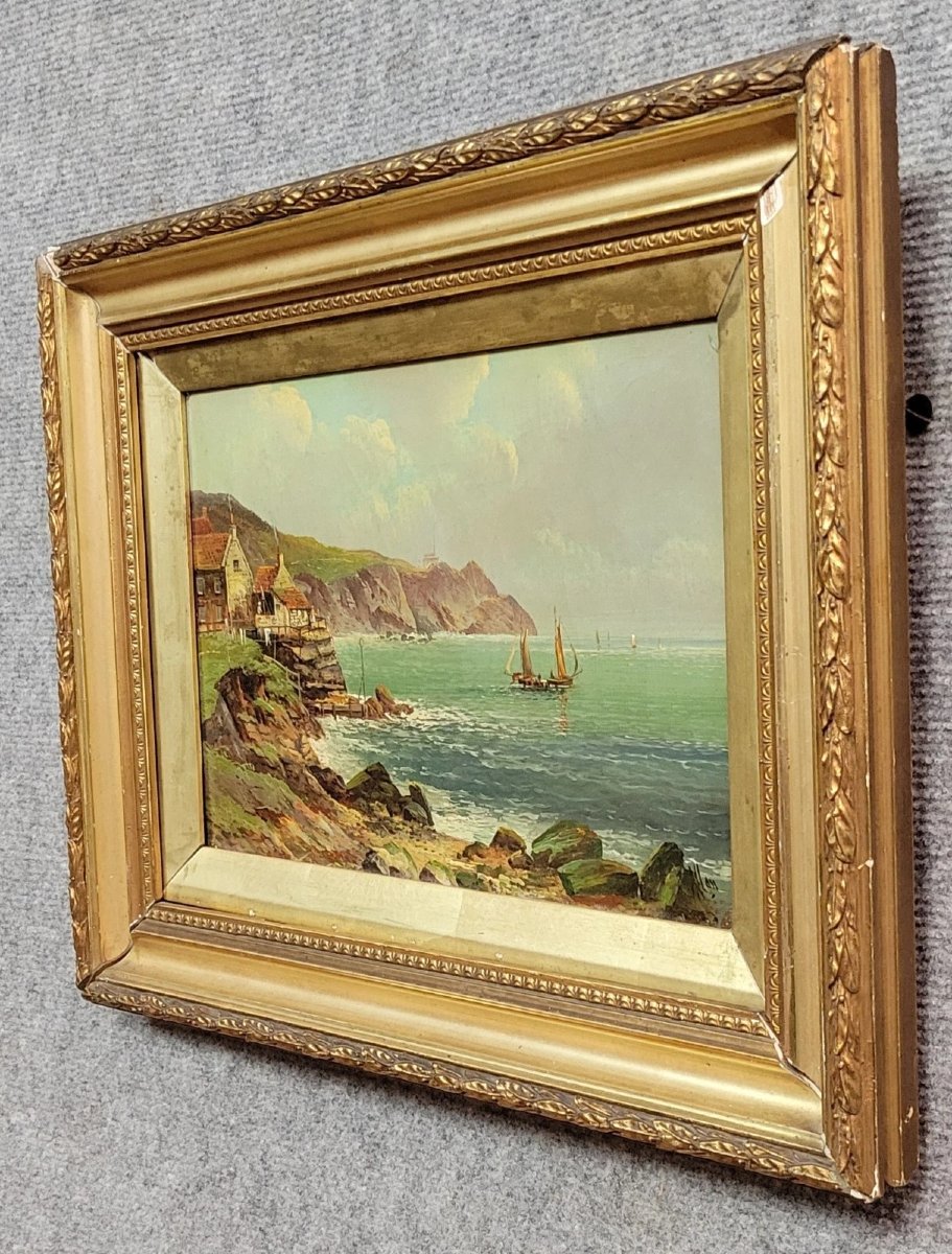 Robert Weir Allan (1852-1942) huile sur toile école anglaise époque XIX eme-photo-1