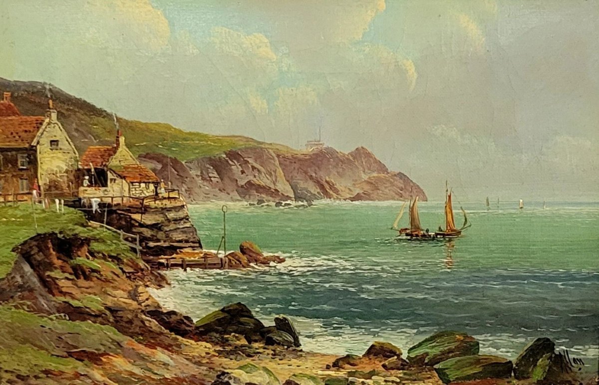 Robert Weir Allan (1852-1942) huile sur toile école anglaise époque XIX eme-photo-3
