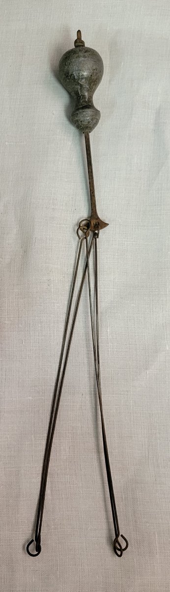 Mouvement d'horloge comtoise avec son balancier époque XVIIIeme  -photo-6