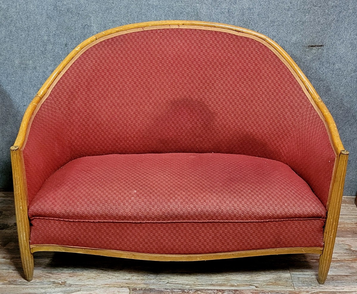 Art Deco Period Bench By Paul Pollot (1877-1942)    