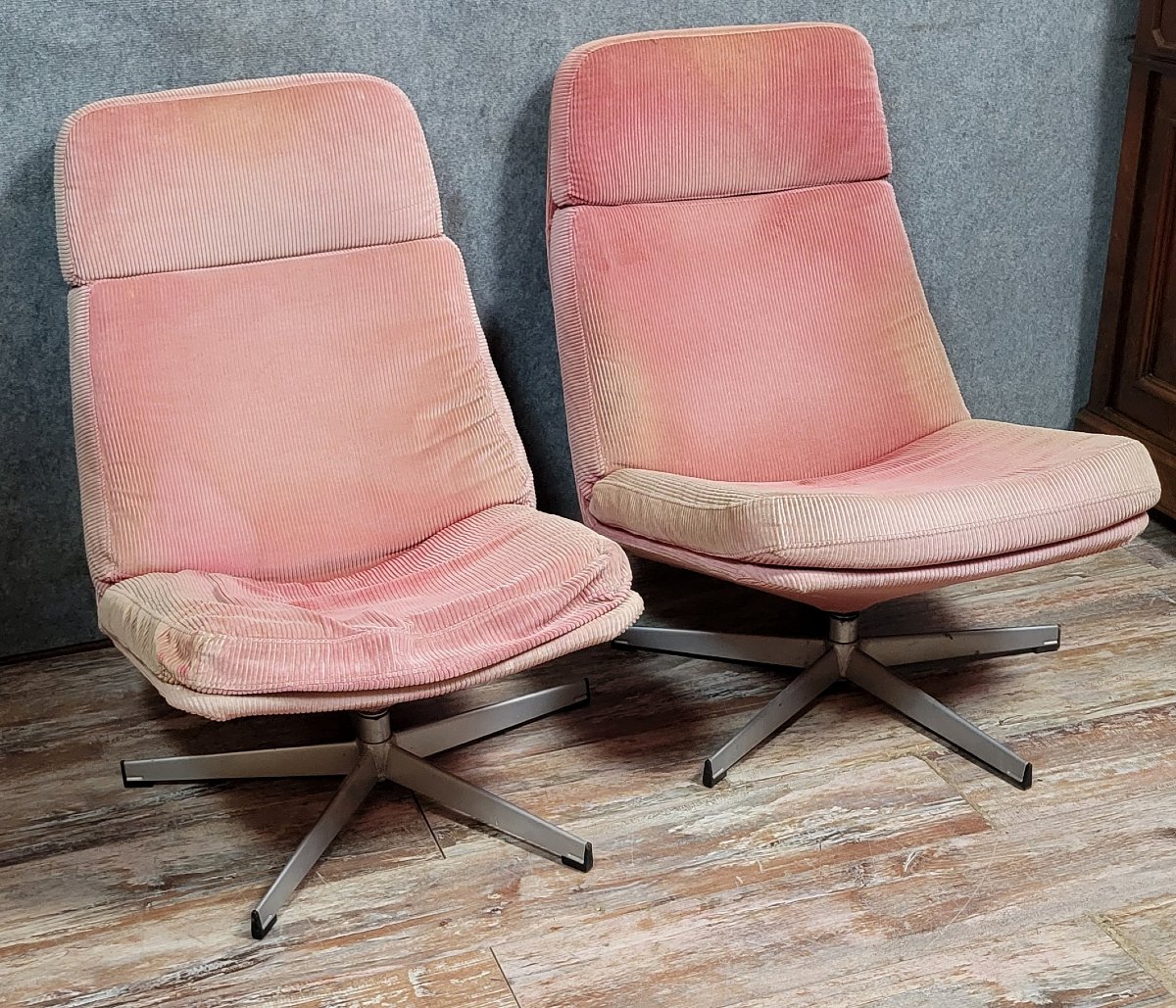 Gillis Lundgreen : Paire de fauteuils, « Lunna » pour Ikéa 1960's  -photo-2