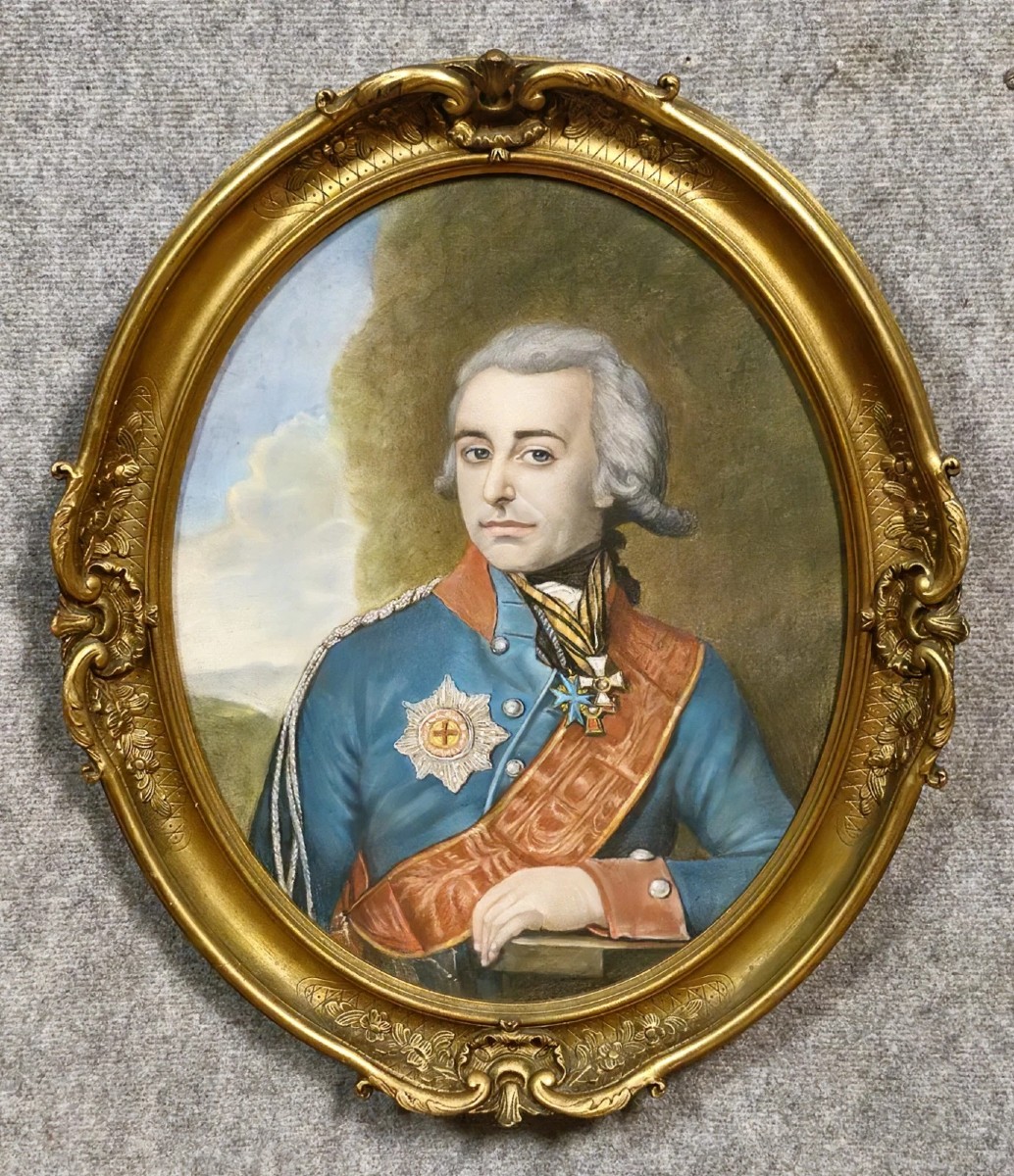 After Vladimir Lukich Borovikovsky: Portrait Of Count Pyotr Alexandrovich Tolstoy