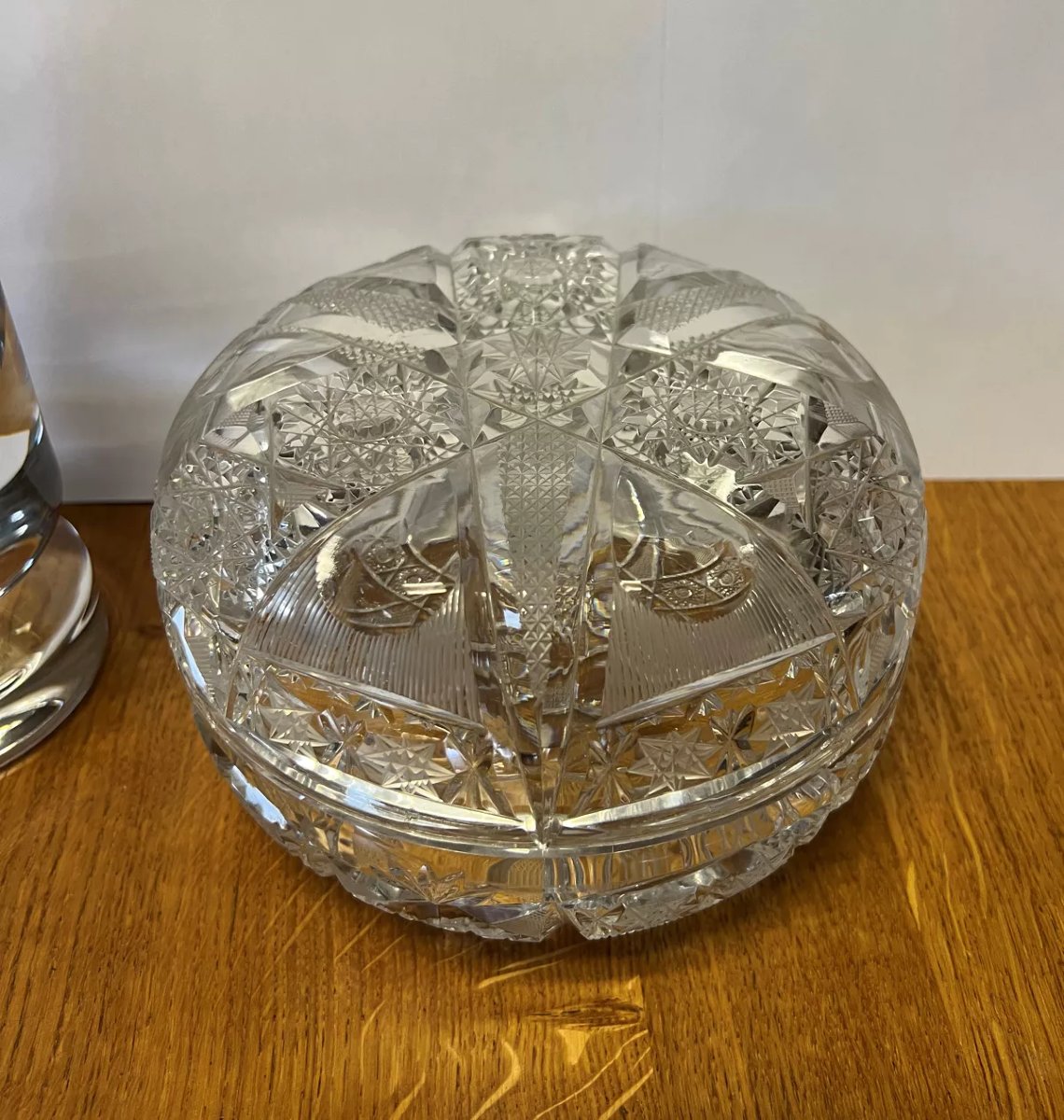 Deux pièces en cristal ciselé Style Art Déco art déco époque XXeme -photo-4