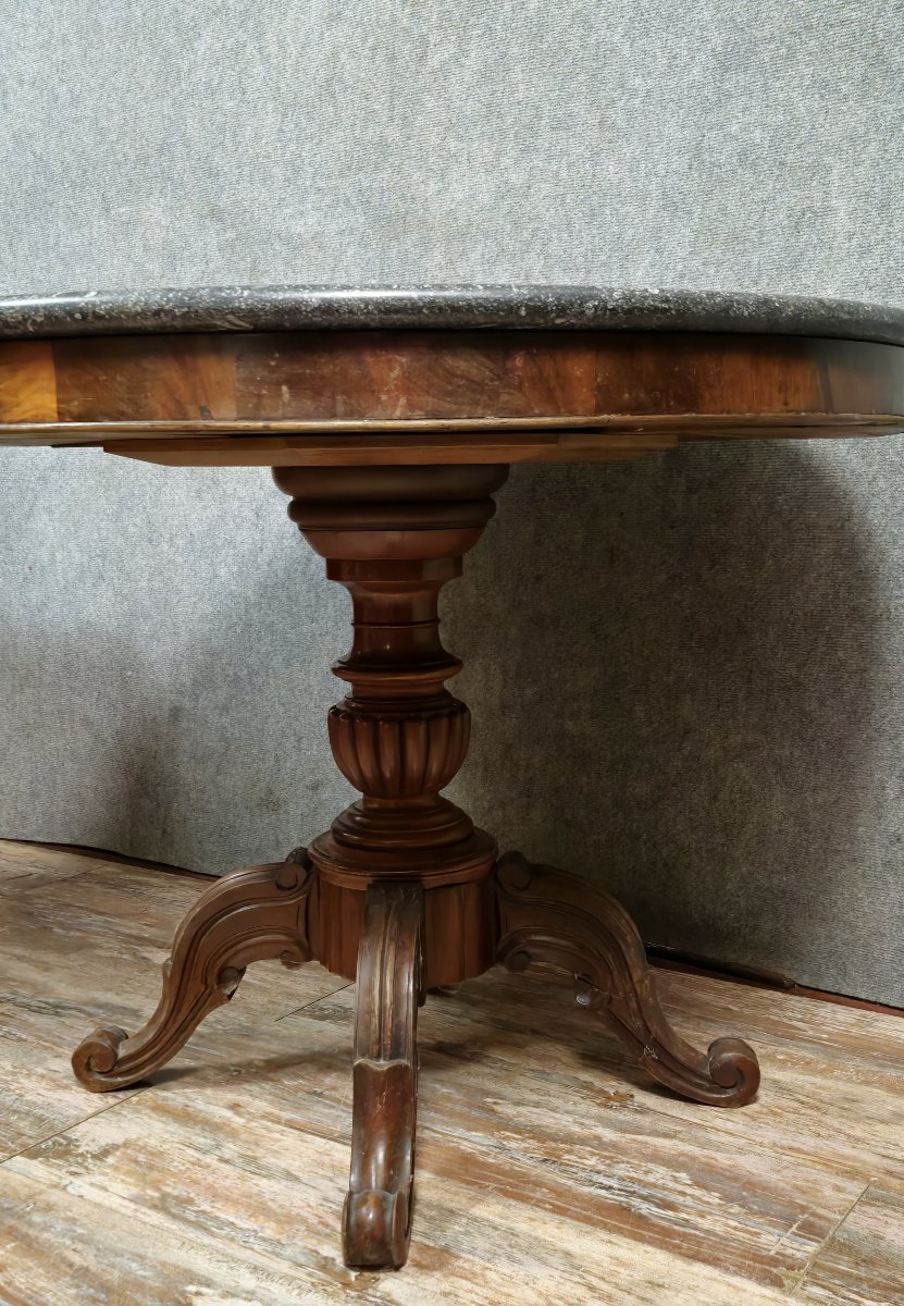 Empire-restoration Period Mahogany Pedestal Table -photo-3
