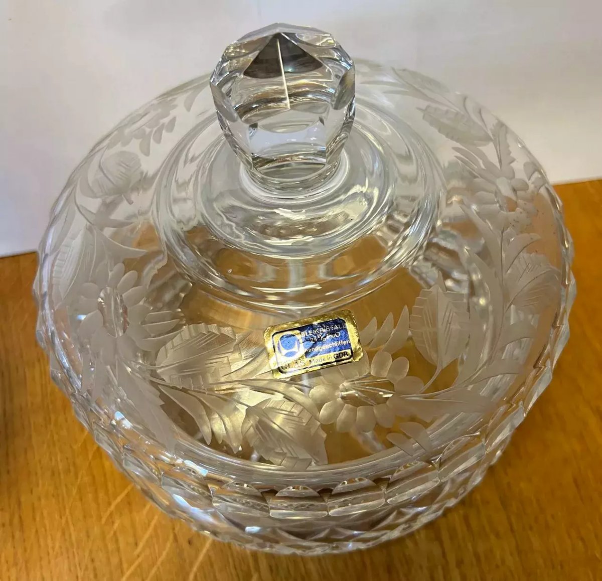 Bomboniére en cristal ciselé  -photo-2
