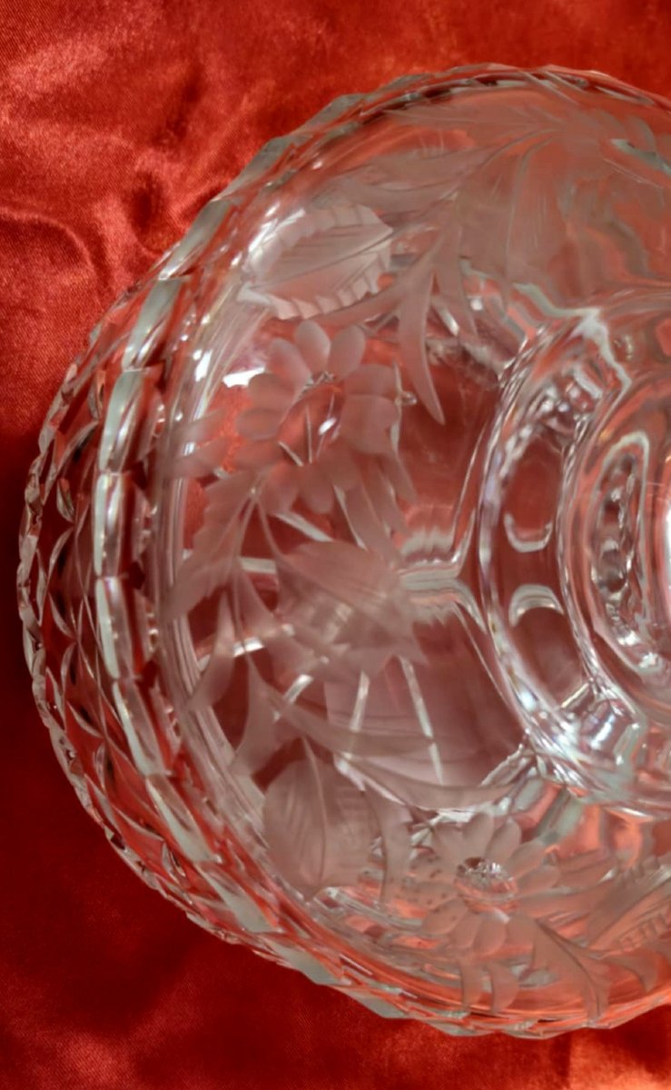 Bomboniére en cristal ciselé  -photo-4
