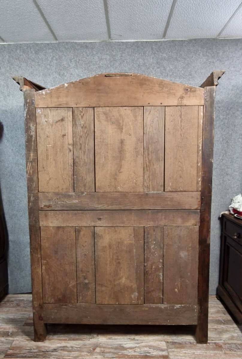 armoire époque Louis XV en marquéterie, orme et noyer realisée par le Maitre Antoine Sertelon -photo-6