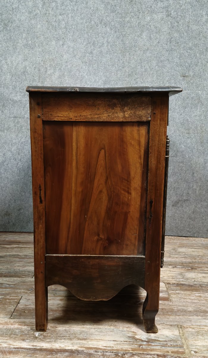 Louis XV Period Sideboard In Walnut And Solid Oak -photo-8