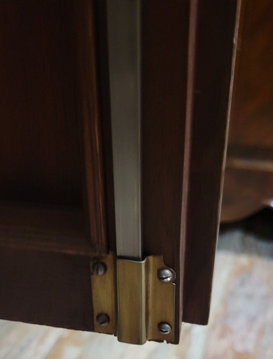 Parisian Library With Louis Philippe Period Ogee In Mahogany -photo-3