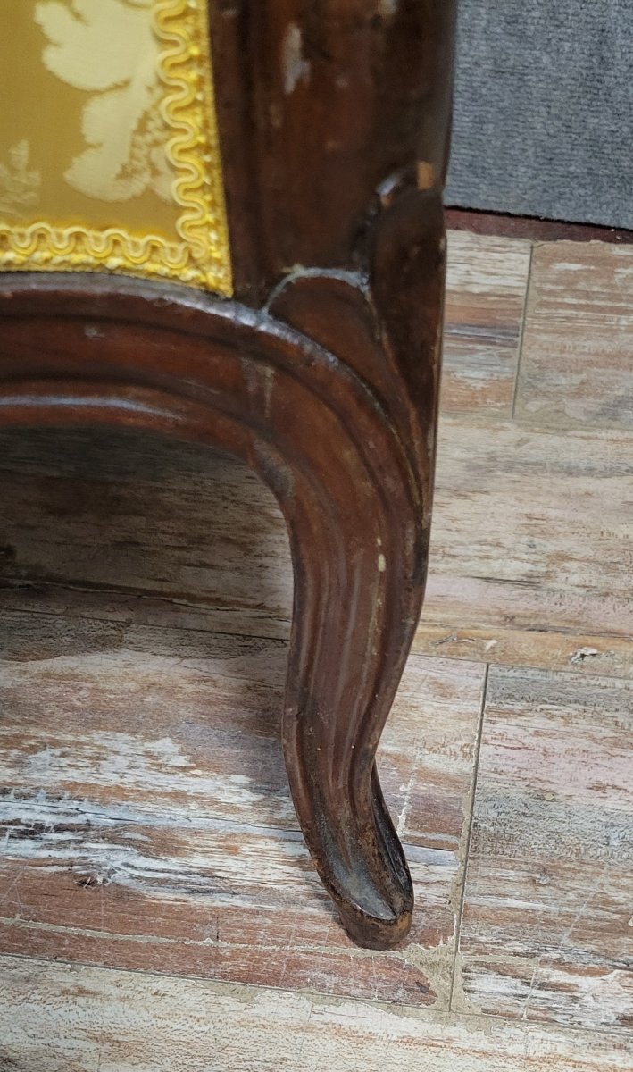 Louis XV Style Mahogany Armchair -photo-5