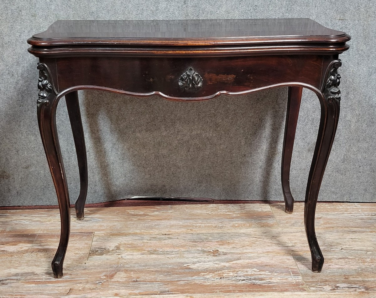 Louis XV Style Mahogany Games Table With Dark Patina