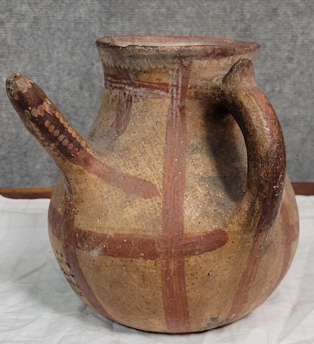 Traditional Kabyle/berber Terracotta Pottery Decorated With 19th-20th Century Motifs (2)