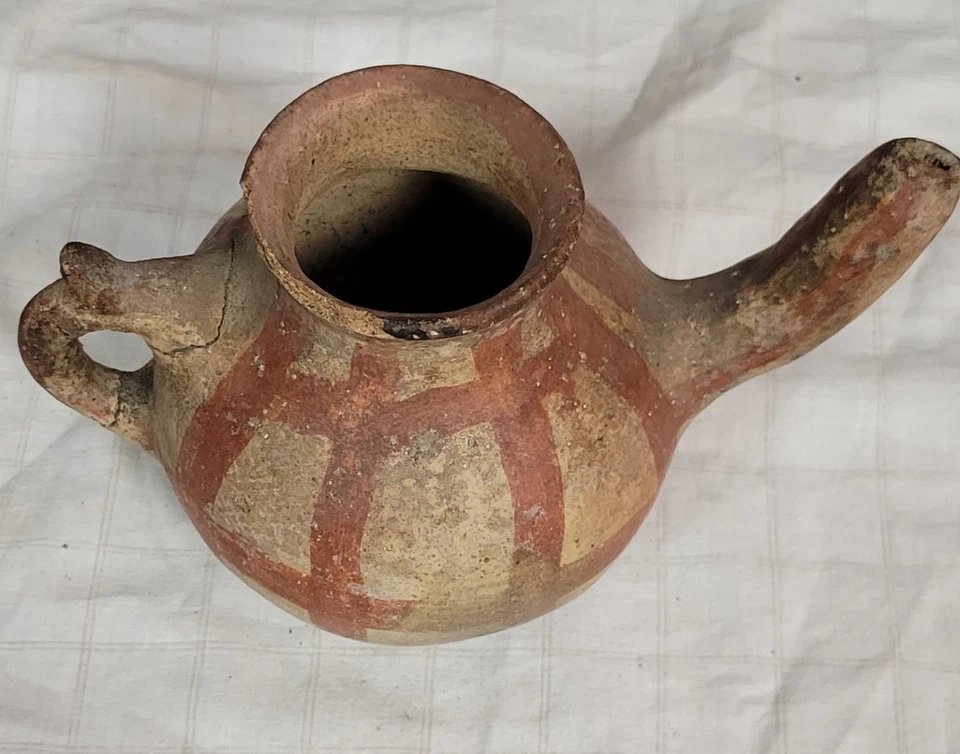 Traditional Kabyle/berber Terracotta Pottery Decorated With 19th-20th Century Motifs (4)-photo-3