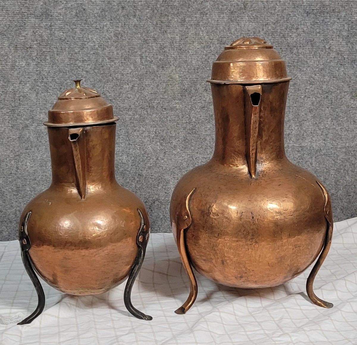 Two 19th Century Red Copper Shaped Pieces