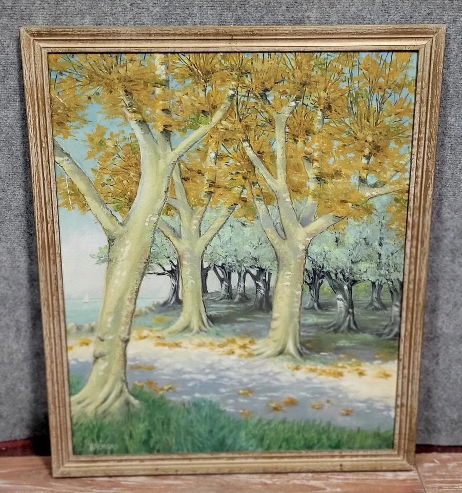 Brémond: Oil Painting On Panel From The First Part Of The 20th Century