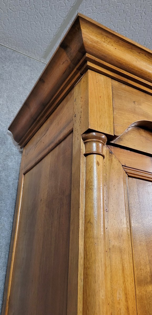Armoire époque Empire en noyer massif époque XIXeme -photo-7