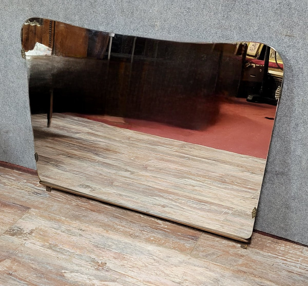 Art Deco Period Mirror With An Eventful Shape-photo-1