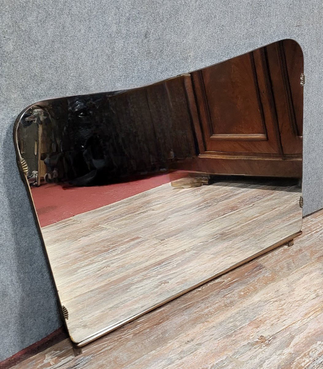 Art Deco Period Mirror With An Eventful Shape-photo-2