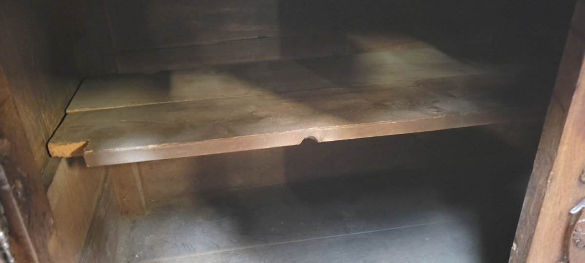 Important Louis XV Period Sideboard In Carved Solid Oak -photo-8