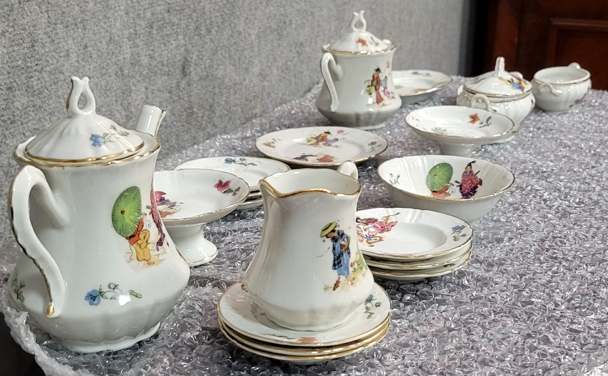 Dinette 1900 - Porcelaine, Style Asie décors japonisant  -photo-1