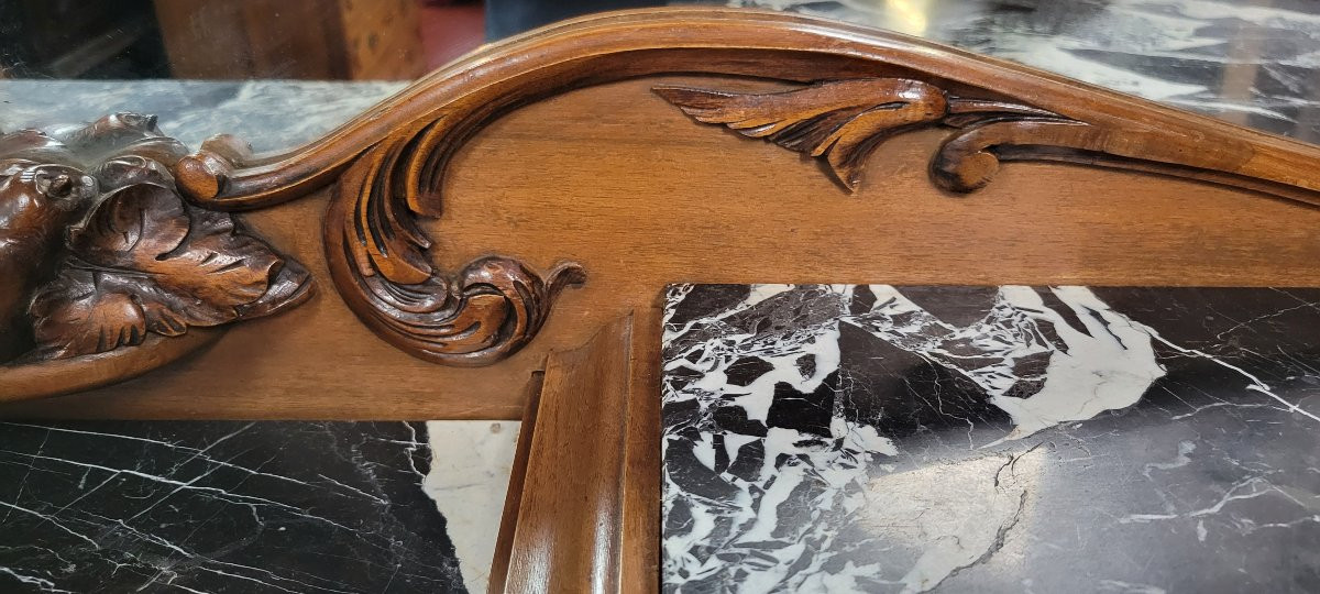 Art Deco Period Sideboard In Blond Walnut -photo-6