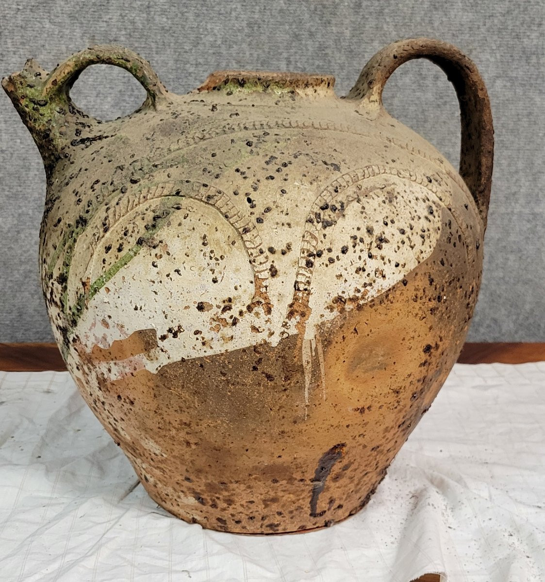 Old Traditional Kabyle / Berber Terracotta Pottery-photo-1