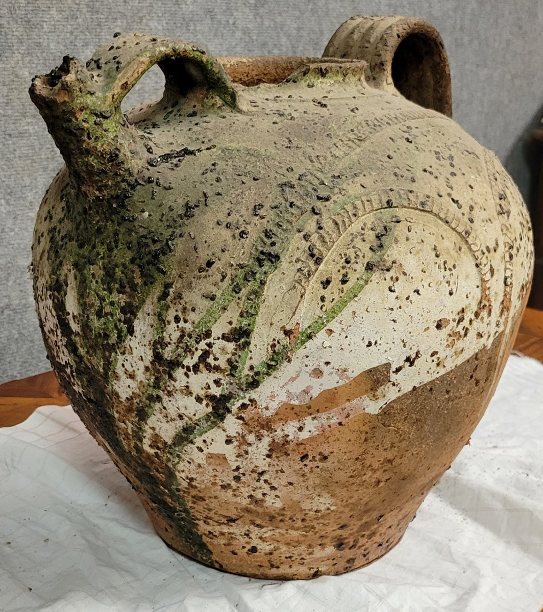 Old Traditional Kabyle / Berber Terracotta Pottery-photo-3