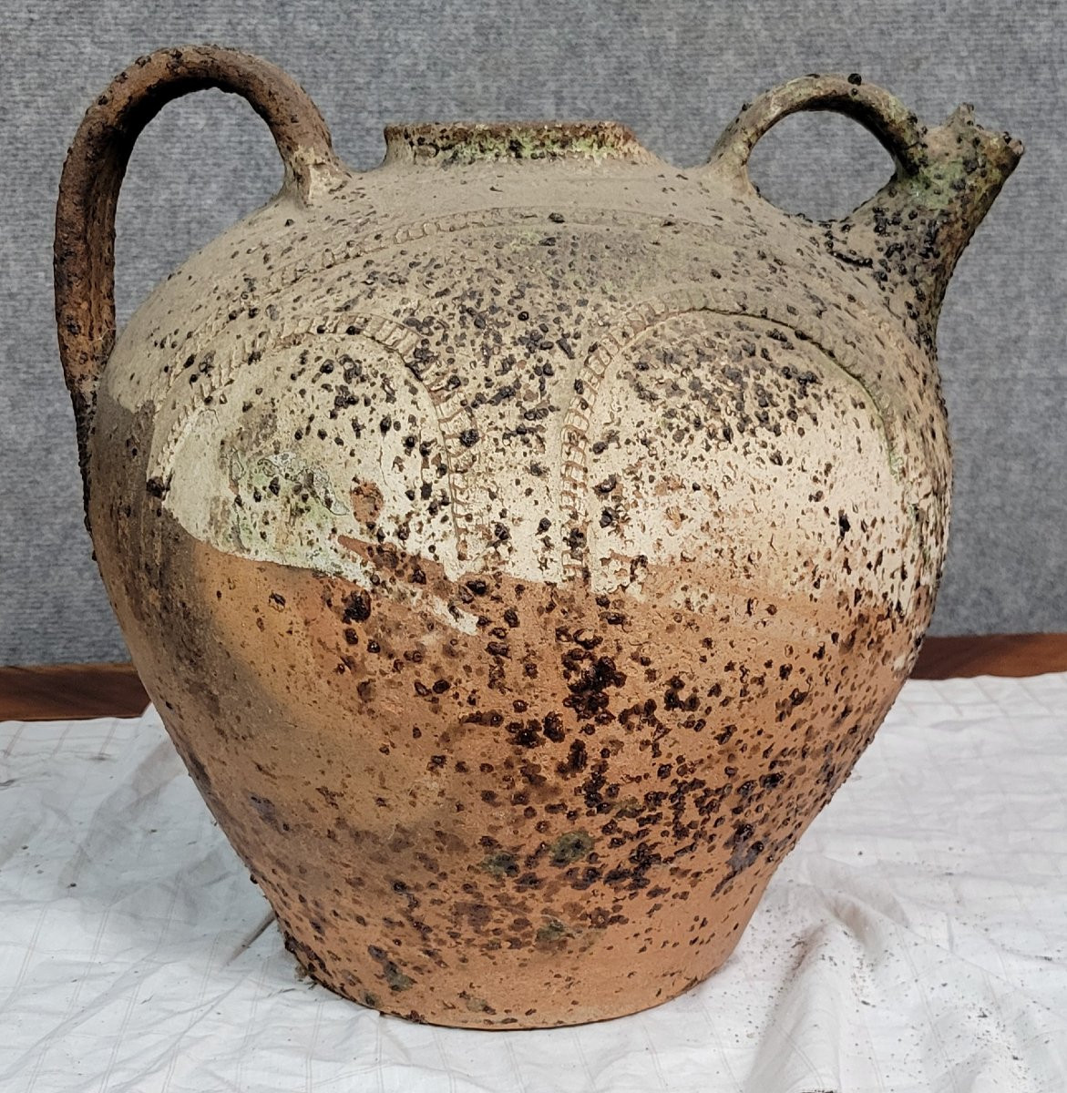 Old Traditional Kabyle / Berber Terracotta Pottery-photo-5